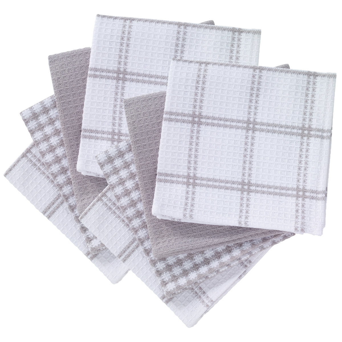 T-fal Flat Waffle Kitchen Dishcloth Set (Set of 8)